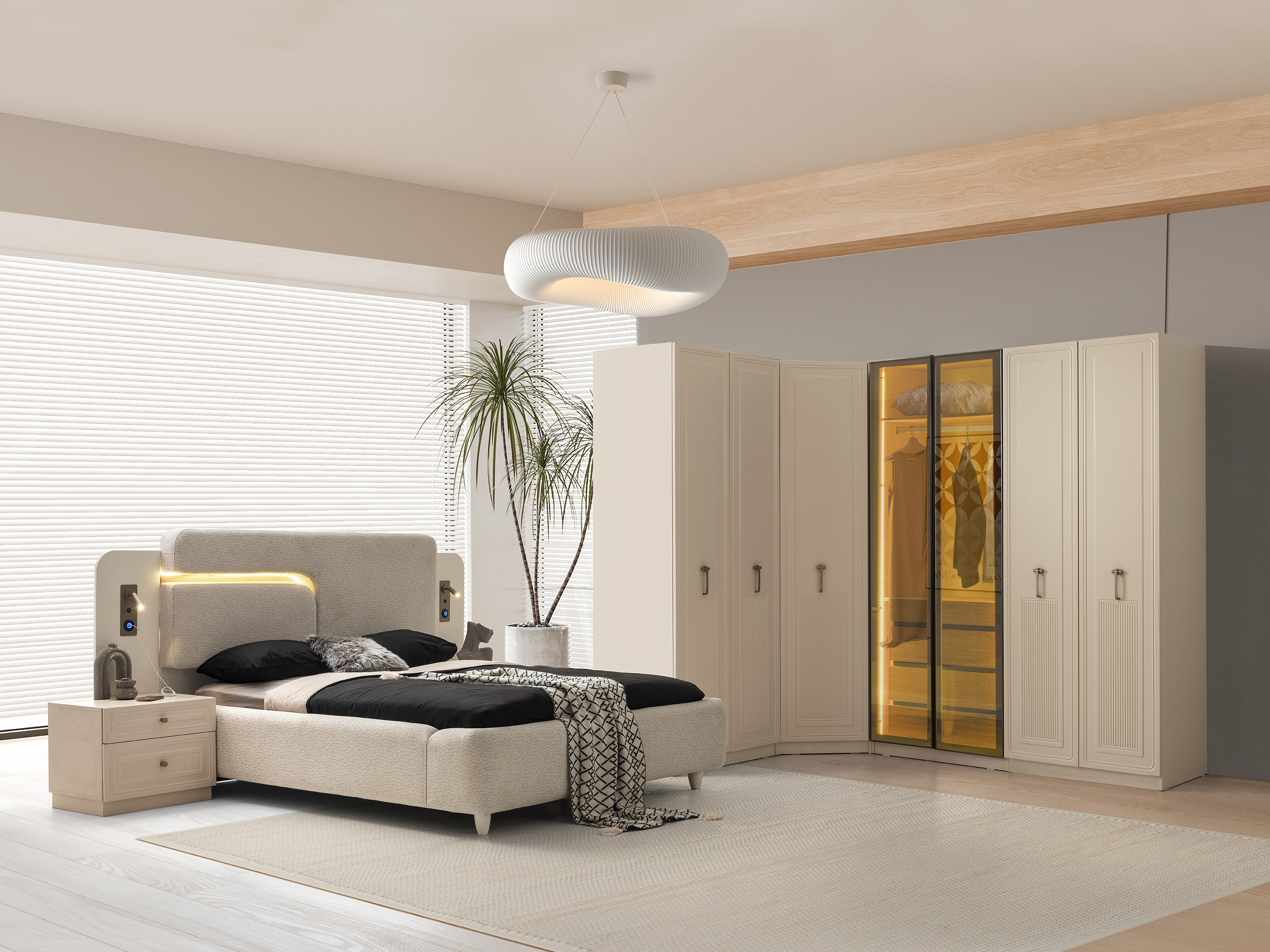 TORİNO YATAK ODASI (%100 MDF)