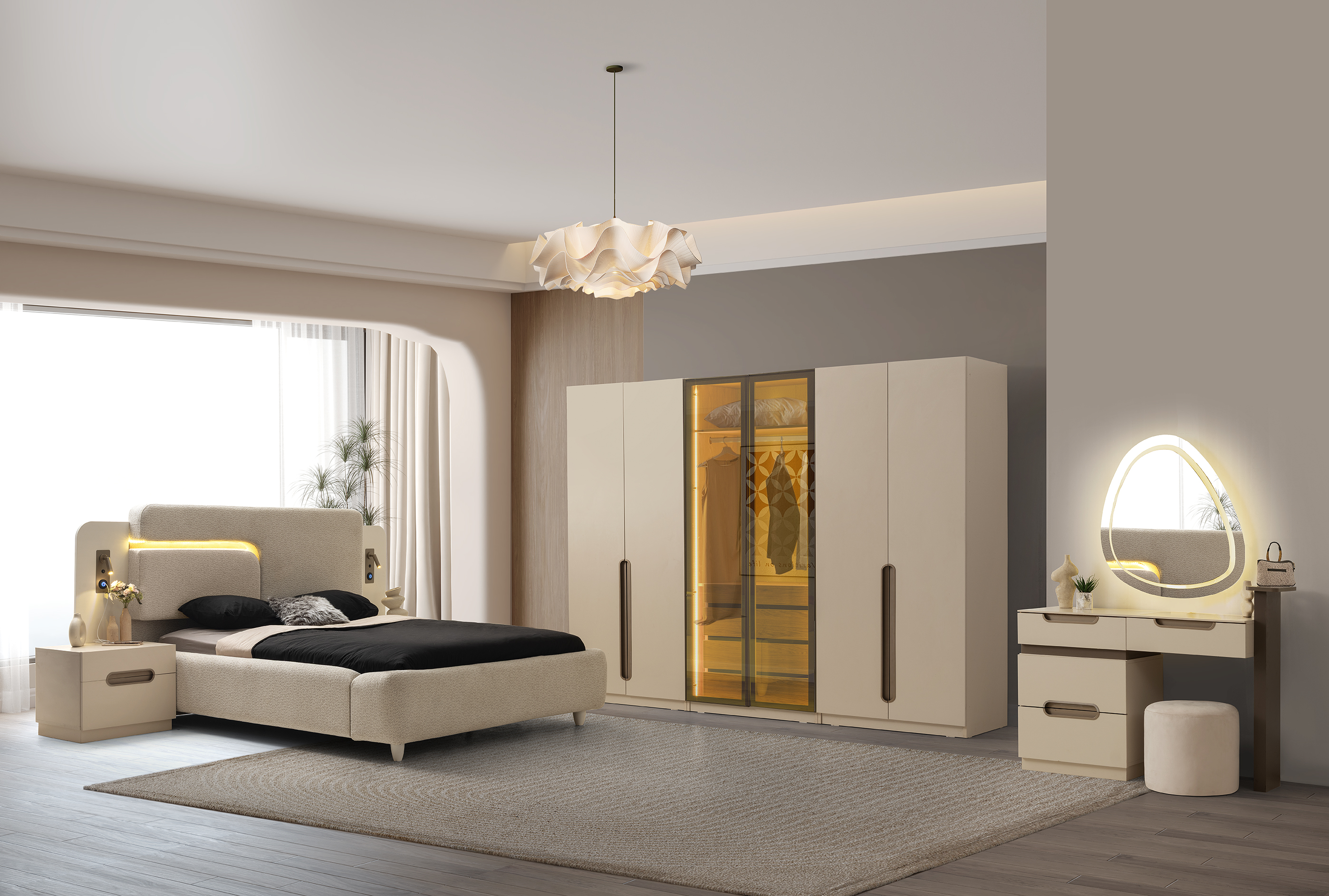 DİVA YATAK ODASI (%100 MDF)