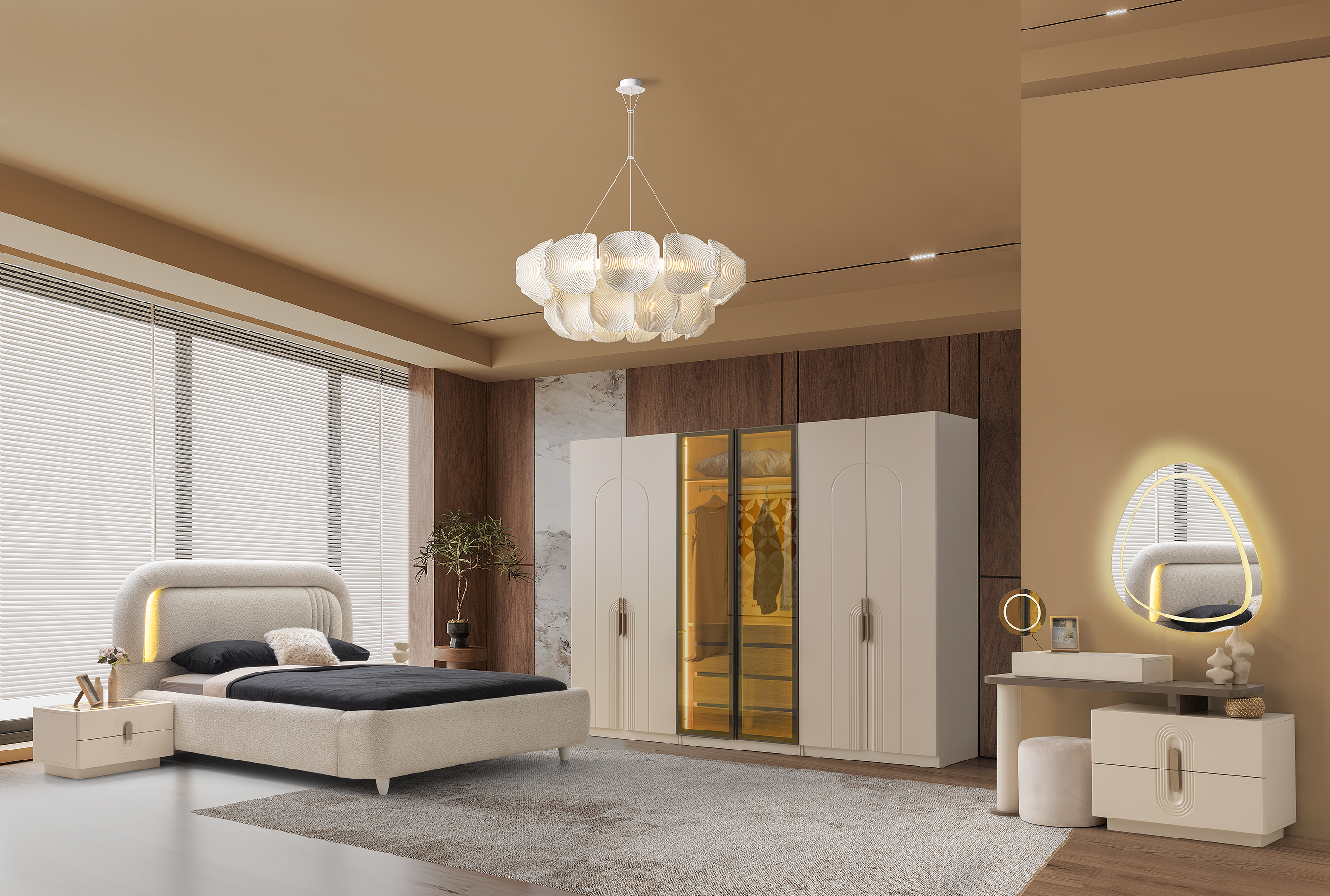 LUZZİ YATAK ODASI (%100 MDF)