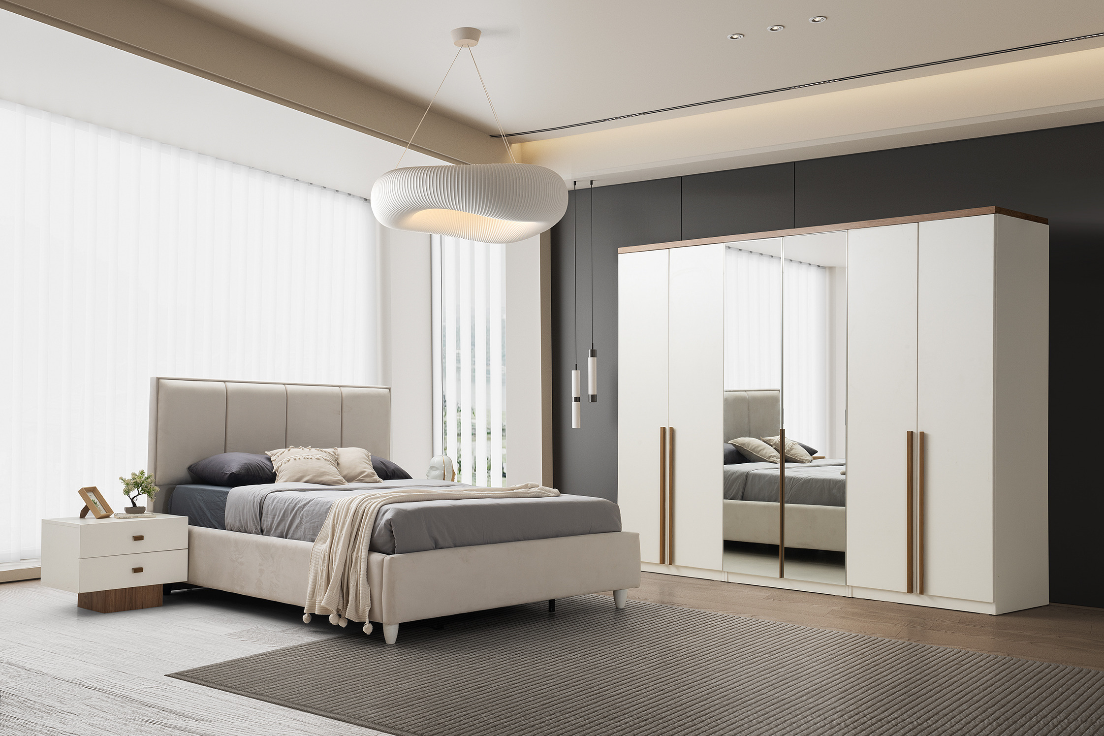 LEDA YATAK ODASI (%100 MDF)